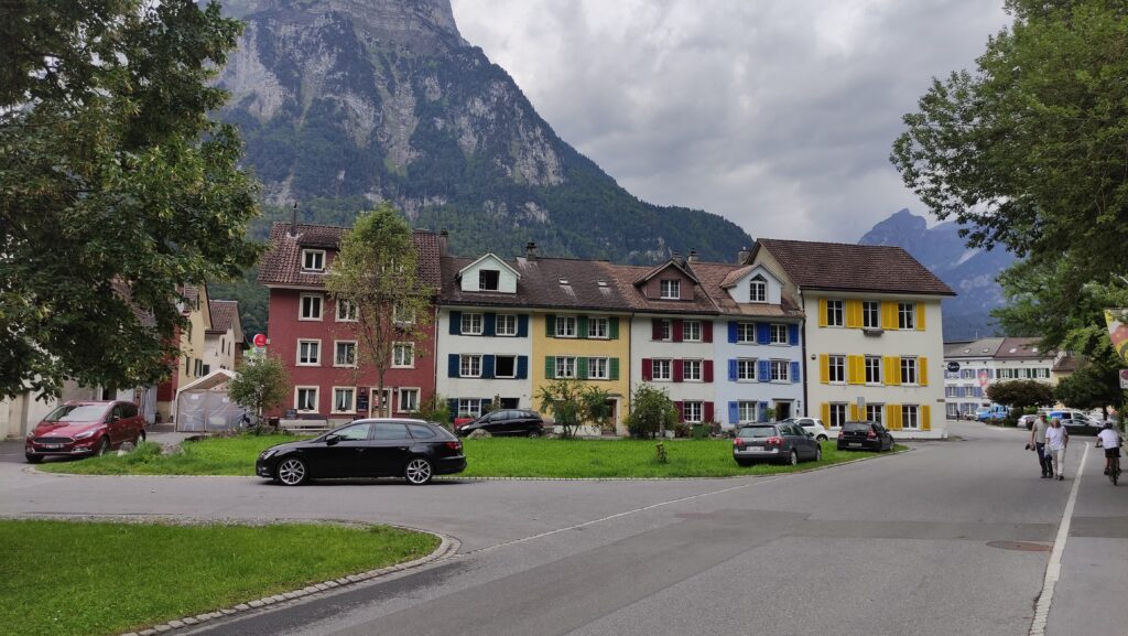 Traditional Glarus workers' housing in Ennenda.