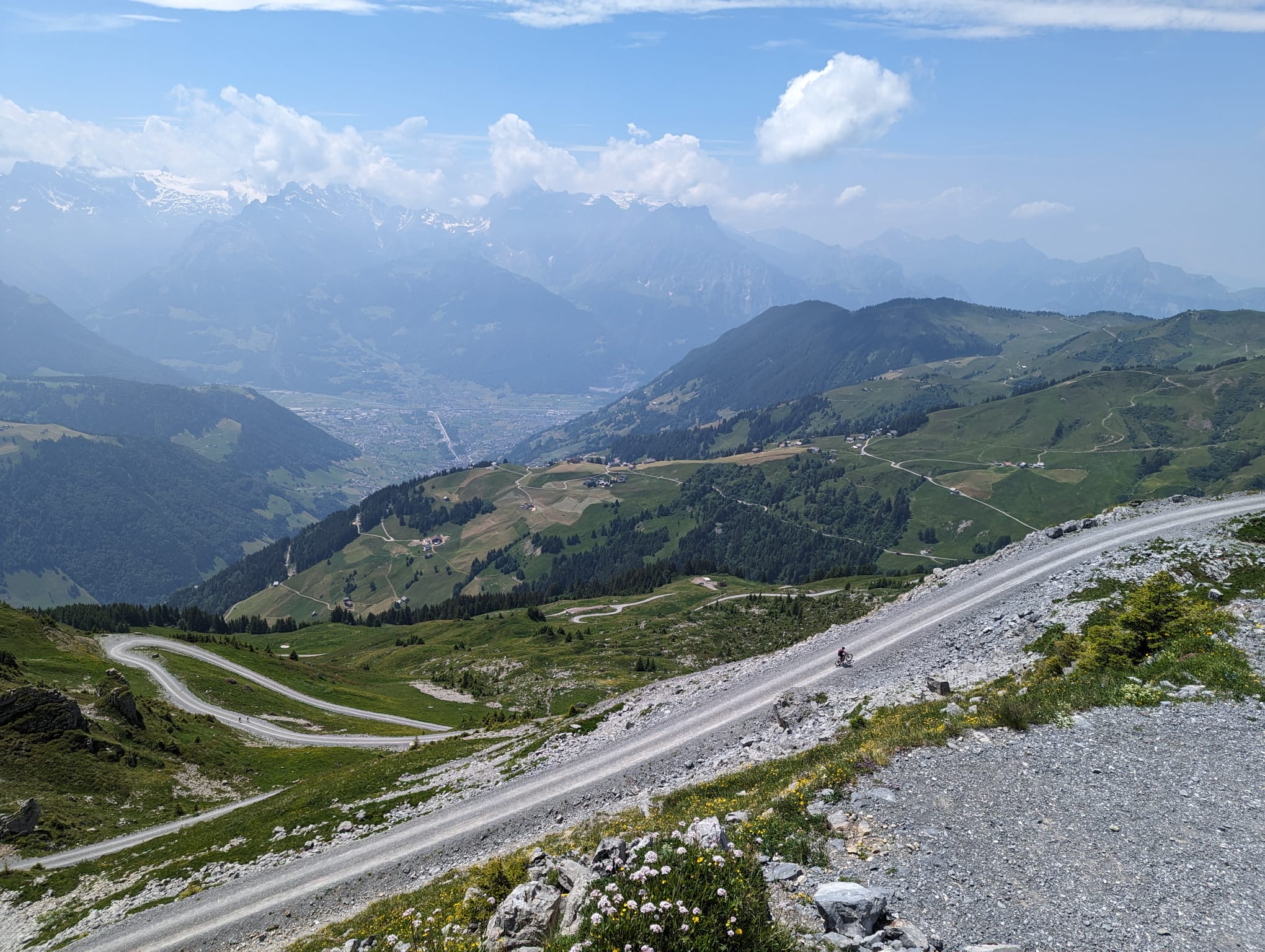 The view above Chinzingtal and Schächental to Altdorf